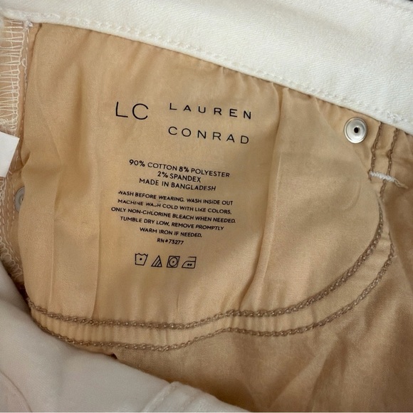 NWT Lauren Conrad Jeans Women’s Size 14 Ivory White Mid Rise Skinny Crop Calf - Picture 10 of 10